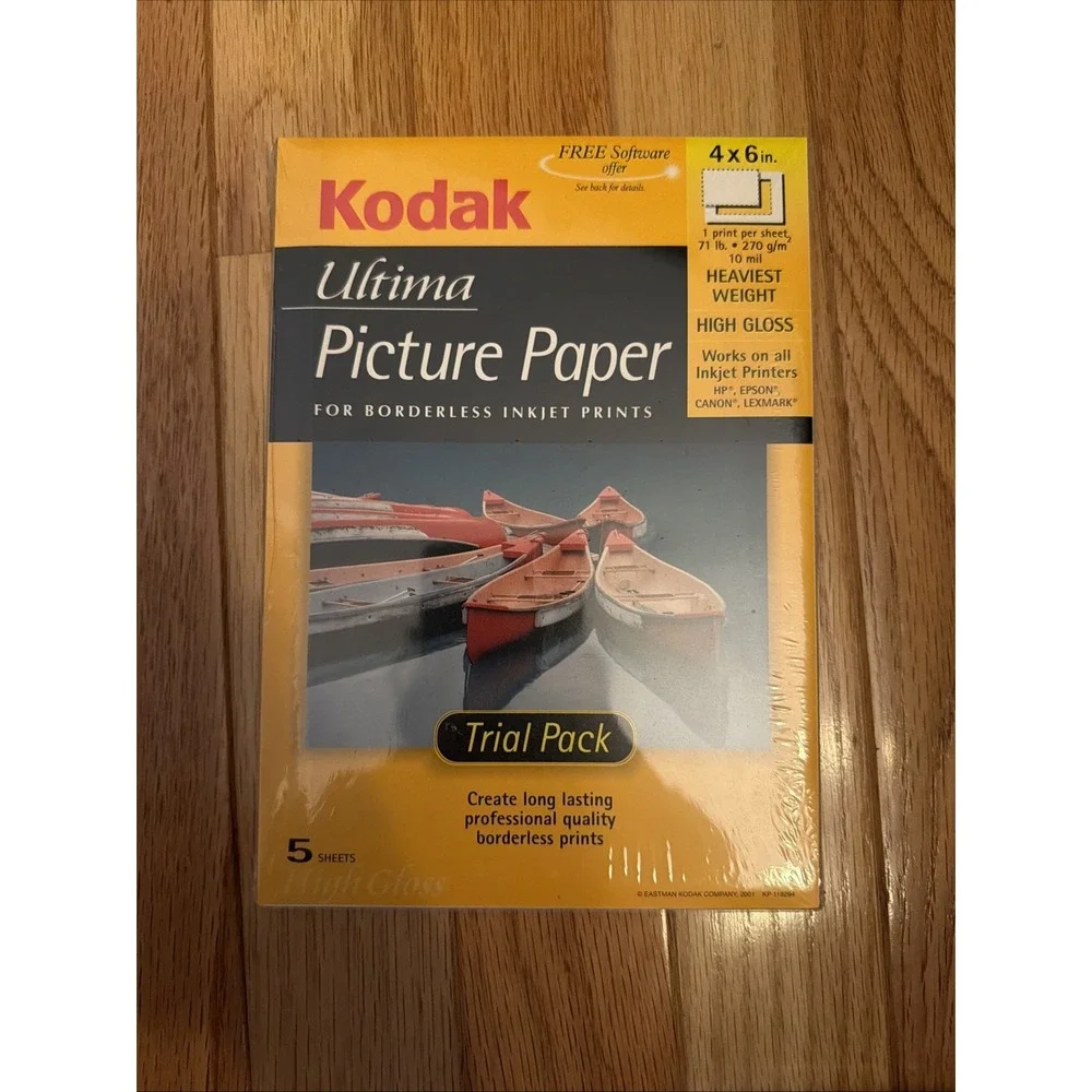 Assorted Photo Paper Lot of 6- 5 New Packs‎ And 1 Partial Pack Kodak, HP